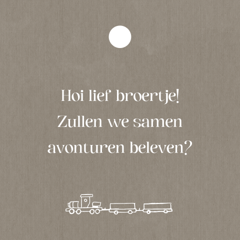 4x4 cm | 10 stuks label voor bij geboortekaartjes